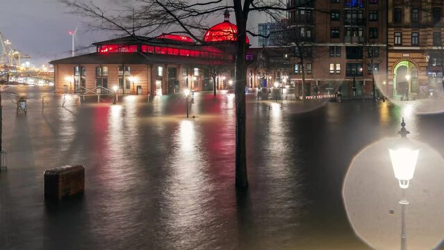 Hamburger Fischmarkt Storm Surge
