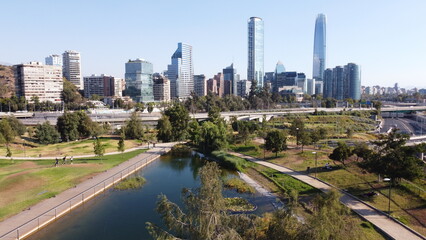 Fototapeta premium CIUDAD DE SANTIAGO DE CHILE.JPG