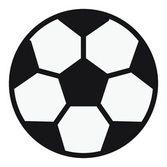 Illustration of Soccer ball design icon