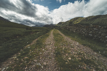Ben Nevis hiking trails in Scotland
