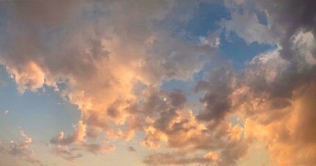 Naklejka na ściany i meble Clouds near Sunset