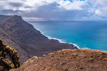 Fototapeta na wymiar The Coast of The Island of Lanzarote