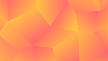 Modern Abstract Background with Cube and Triangle Element with Orange Red Color Gradient