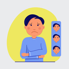 cartoon boy creation mascot kit with children toys and different body parts