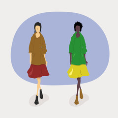 Young women fashion in elegant office clothes images