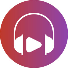 playing gradient icon