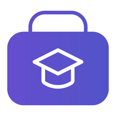 Obraz premium suitcase gradient icon