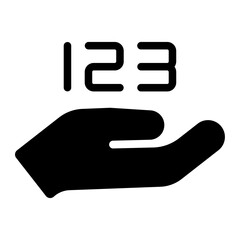 Obraz premium shared glyph icon