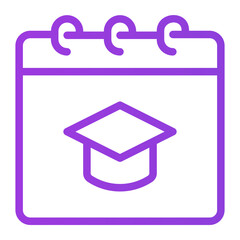 Obraz premium semester gradient icon