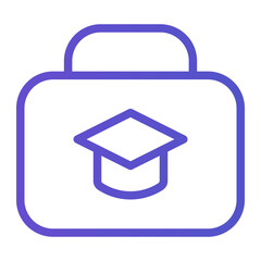 Obraz premium suitcase gradient icon
