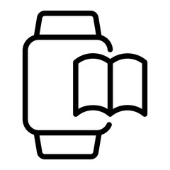 Fototapeta premium smartwatch line icon