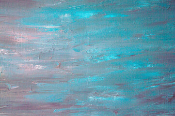 abstract grunge background: rough linen canvas thickly coated with dark tinted primer, short focus,...