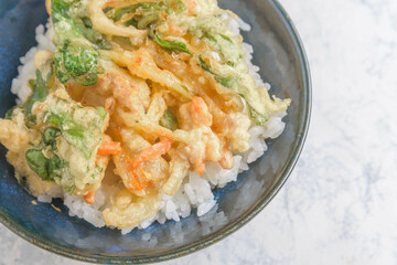 野菜のかき揚げ丼