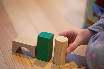Kids Building with Blocks