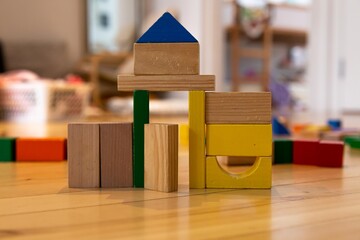 Kids Building with Blocks