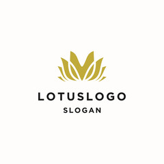 Fototapeta na wymiar Lotus logo icon flat design template 