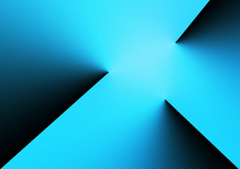 3D angle blue gradient background