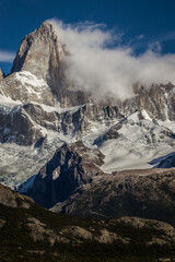 snow covered mountains