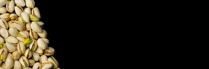 Pistachios texture and background. copy space. Tasty pistachios as background,as pistachios texture.