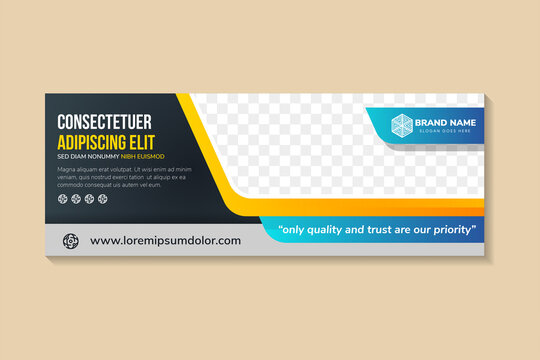 Material design banners. modern colorful horizontal vector banner. black grey page headers. Can be used as a business template or in a web design. Vector illustration using space for photo and text