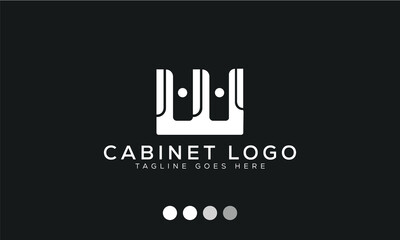 Cabinets Letter  Modern W Logo Design template