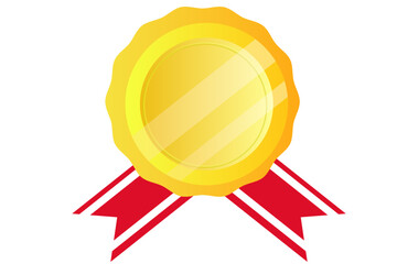 金メダル 優勝メダル イラスト素材 ベクターアイコン