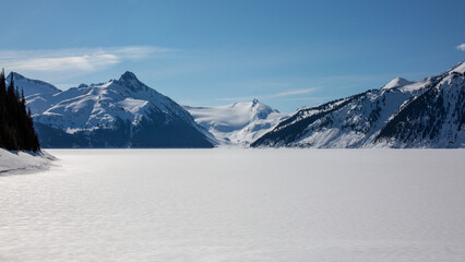 Garibaldi lake in winter