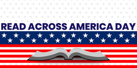 Read Across America Day concept  background. Vector illustration.
