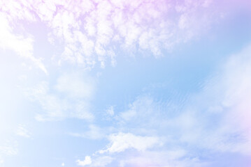 Sky and cloud set with pastel colorful background .