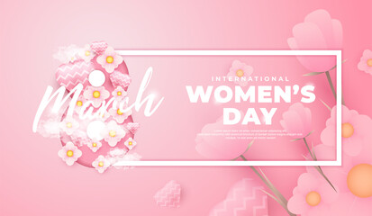 International women's day greeting design