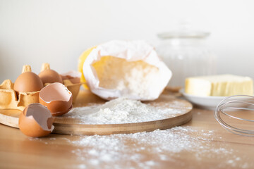 Cooking course or kitchen cooking process concept