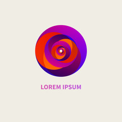 Creative round logo