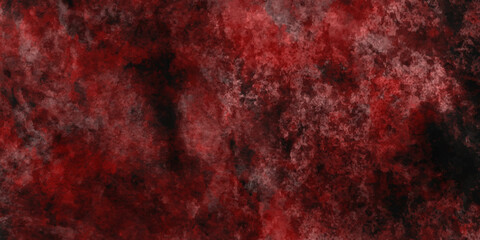 Red weathered wall textured background with garnet tones. Aged wall. Red abstract painting background with Scary red wall for background. red wall scratches.