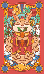 Chinese Year of the Rabbit Illustration Design