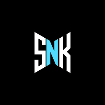 SNK letter logo creative design. SNK unique design