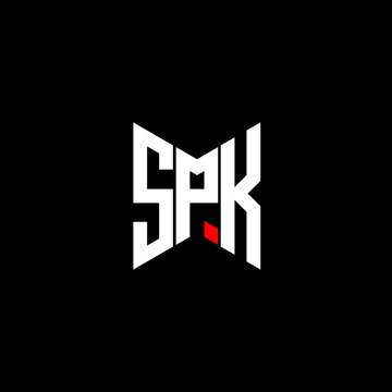 SPK letter logo creative design. SPK unique design