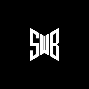 SWB letter logo creative design. SWB unique design
