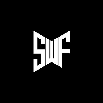 SWF letter logo creative design. SWF unique design