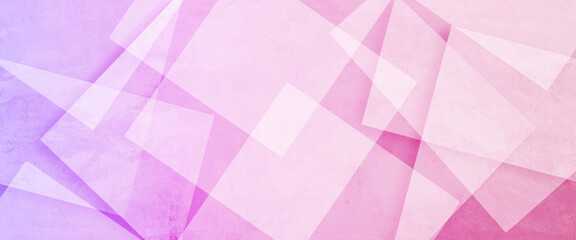 Obraz premium Abstract blue and pink background with diamond and triangle shapes layered in modern abstract pattern design, blue and grey glossy squares abstract tech banner design. Geometric vector background.