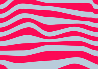 Pink and blue background of lines and waves. Vector illustration