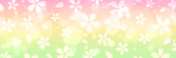 桜　和柄　水彩　背景