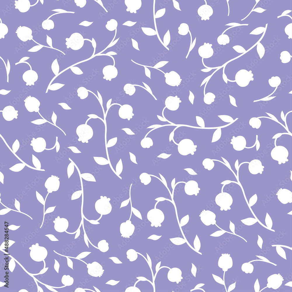 Poster Pattern seamless with flowers