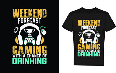 Gaming t shirt design template