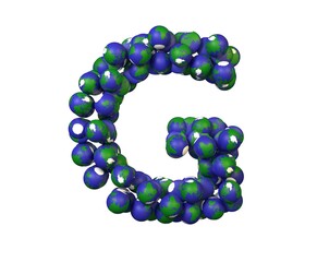 Earth Themed Font Letter G