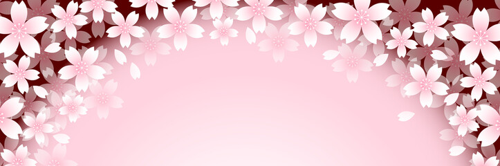 桜　和柄　水彩　背景