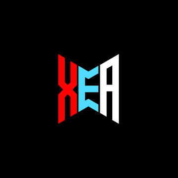 XEA letter logo creative design. XEA unique design
