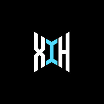 XIH letter logo creative design. XIH unique design
