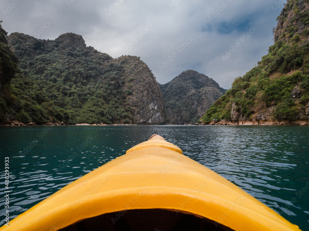 Canvas Prints shot from inside kayak