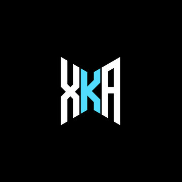 XKA letter logo creative design. XKA unique design