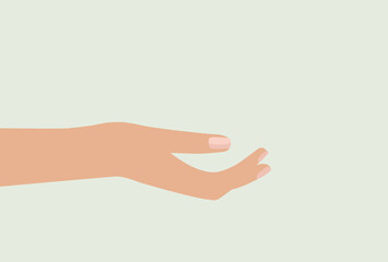 やさしく差し出す女性の手 - スキンケア・手洗い・消毒のイメージ素材